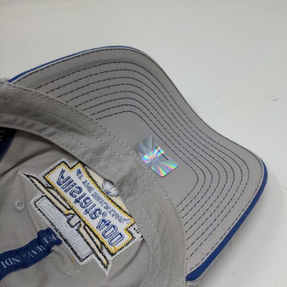 Allstate 400 At the Brickyard Strapback Hat Gray Adjustable 2006 Embroidered - Picture 10 of 11